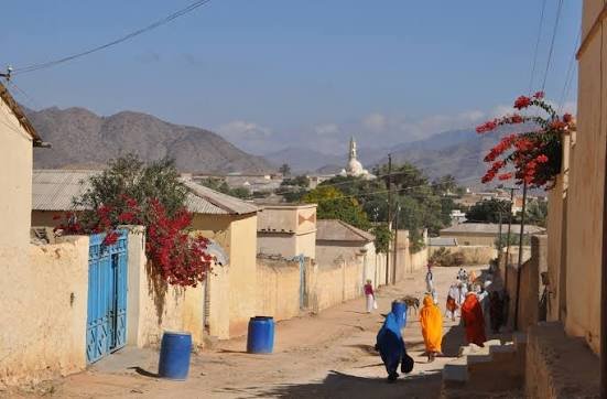 Keren Eritrea street scene near the market